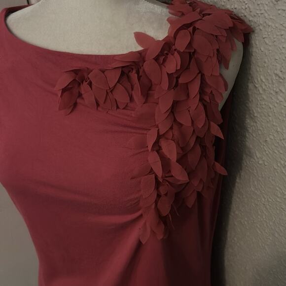 Ann Klein Women’s Pink Floral Short Sleeve Blouse L Work Office Casual Fairycore - Picture 4 of 9